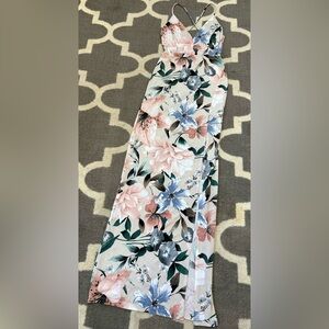 Windsor Floral Gown with Slit